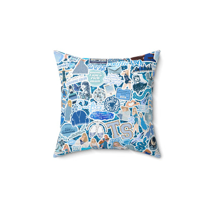 Blue Swiftie Square Pillow with Insert, Offered in 4 Sizes