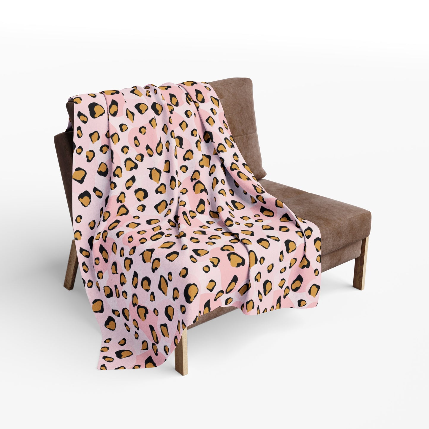 Pink Leopard Arctic Fleece Blanket