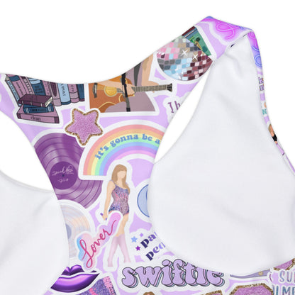 Swiftie Purple Girls Two Piece Swimsuit