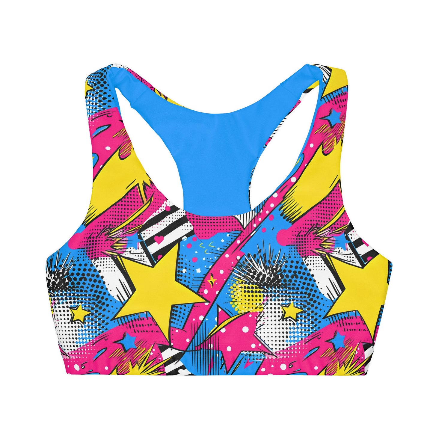 Comic Inspired Girls' Double Lined Seamless Sports Bra