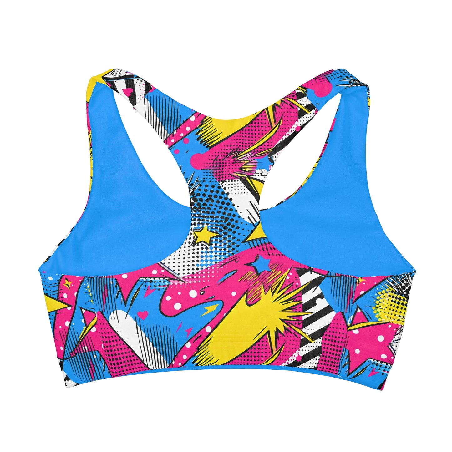 Comic Inspired Girls' Double Lined Seamless Sports Bra