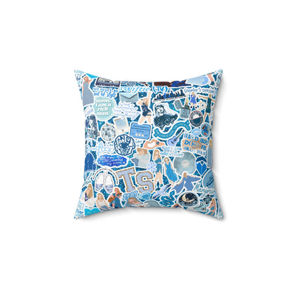 Blue Swiftie Square Pillow with Insert, Offered in 4 Sizes