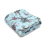 Blue Disco Bunny Arctic Fleece Blanket