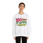 100 Days of Making a Difference Teacher Crewneck Sweatshirt, 5 Colors Available