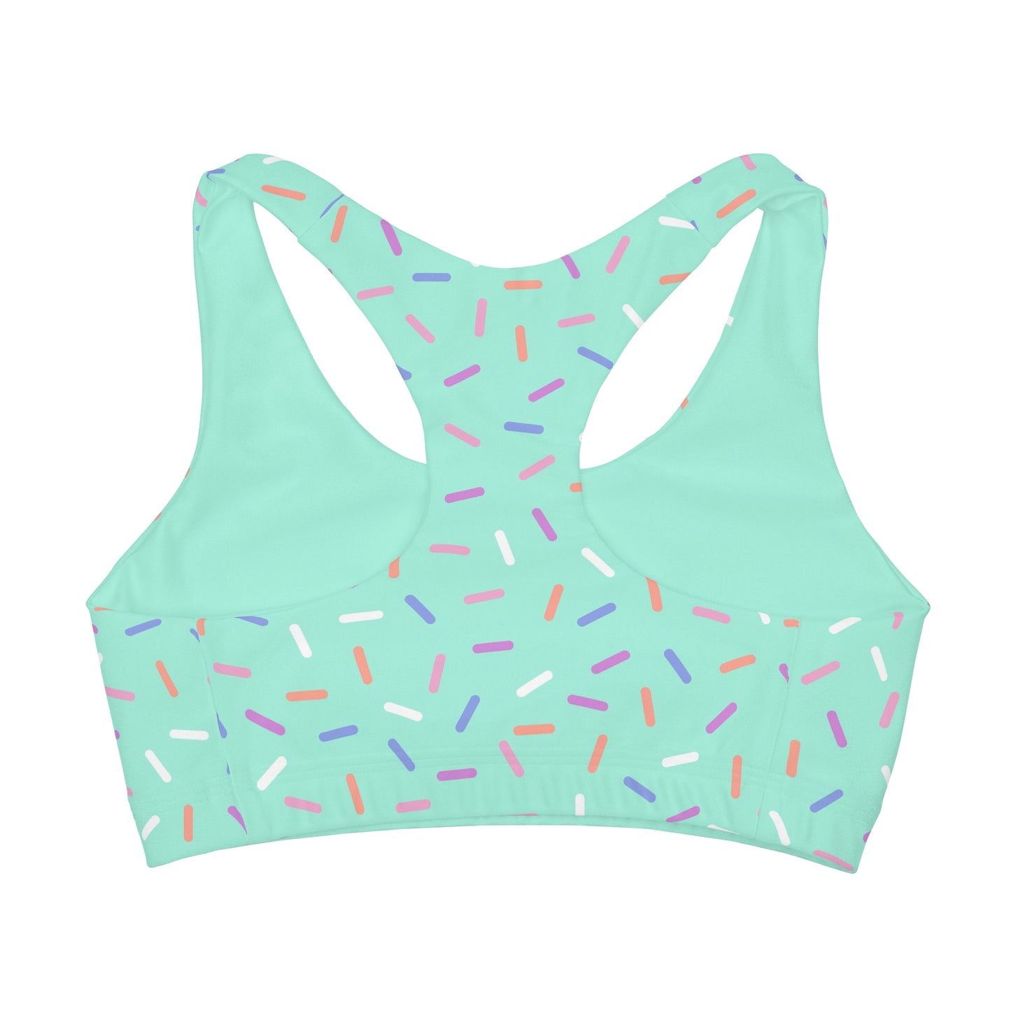 Birthday Sprinkle Collection Mint Seamless Sports Bra