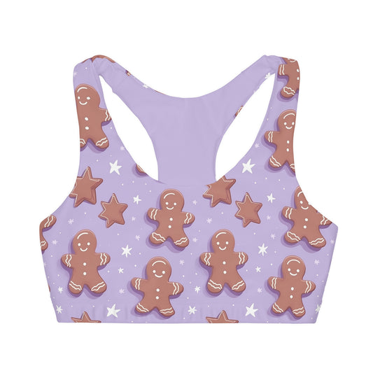 Light Purple Gingerbread Girls' Sports Bra