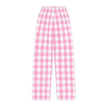 Pink Gingham Barbie Inspired Kids Pajama Pants