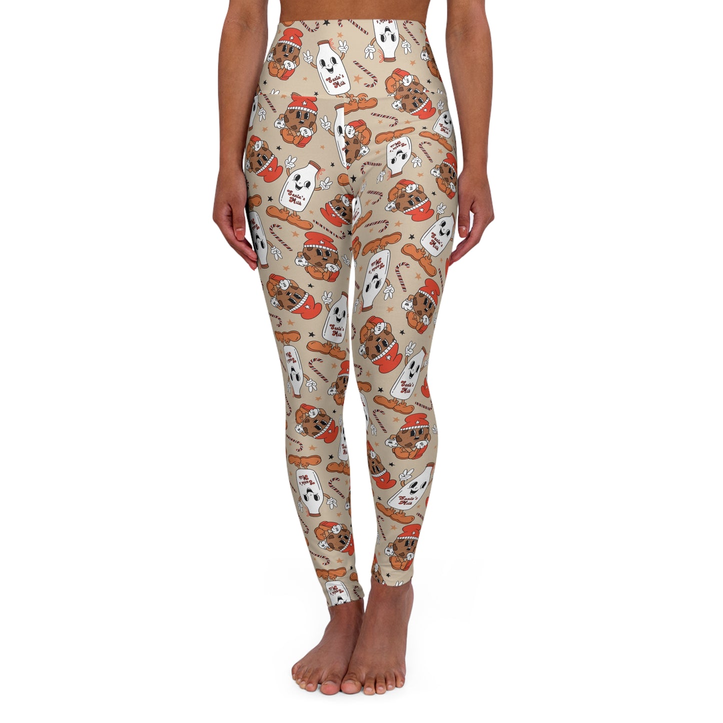 Milk & Cookies Tan High Waisted Women's Yoga Leggings