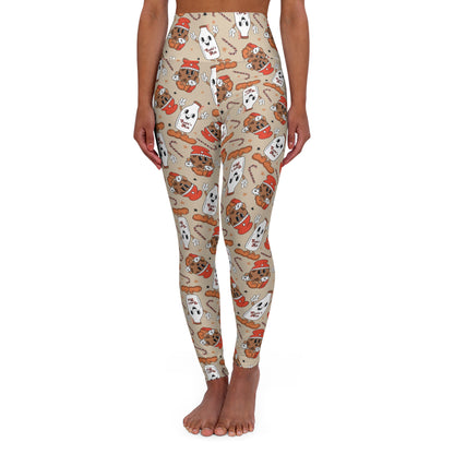 Milk & Cookies Tan High Waisted Women's Yoga Leggings