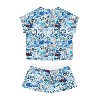 Swiftie Women's Blue Shorts Pajama Set