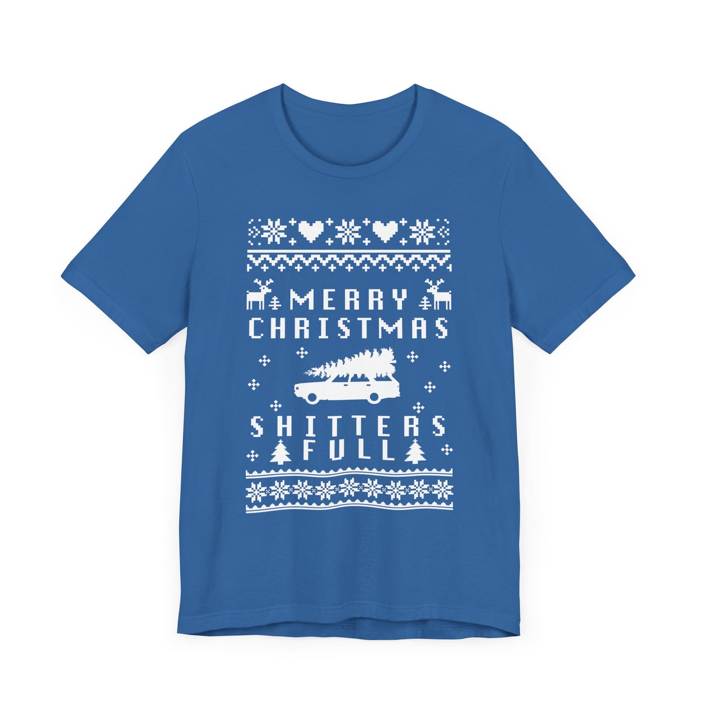 Merry Christmas Shitters Full Ugly Sweater Christmas Party Funny T-Shirt