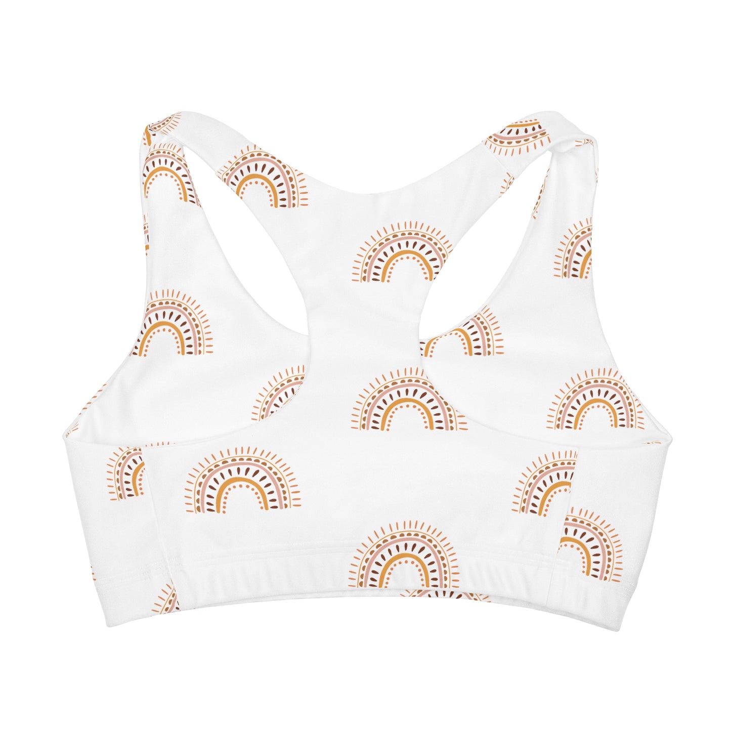 Boho Rainbow 2 Girls Seamless Sports Bra