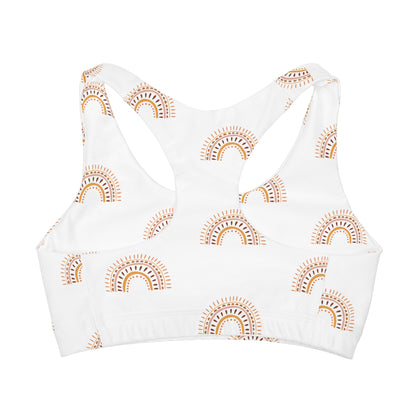 Boho Rainbow 2 Girls Seamless Sports Bra