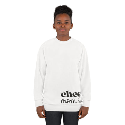 Cheer Mom Lower Corner Custom Cheerleader Sweatshirt White