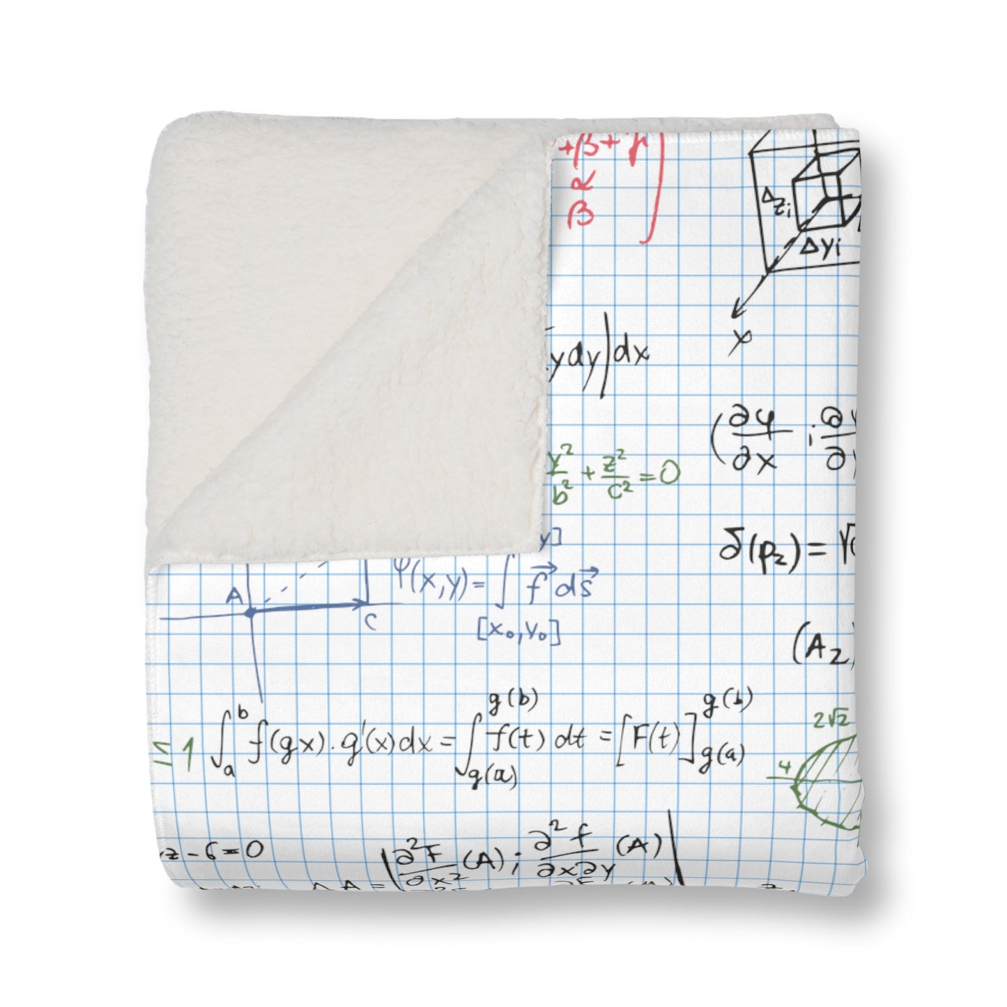 Math Teacher Gift Sherpa Blanket