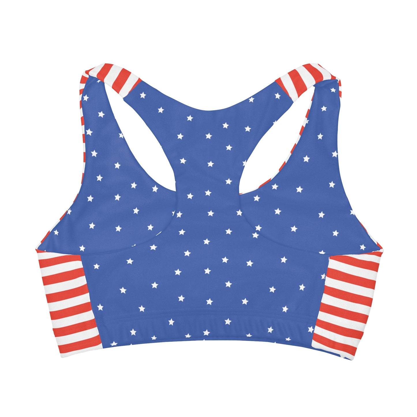 4th of July Style 3 Girls Sports Bra, Independence Day