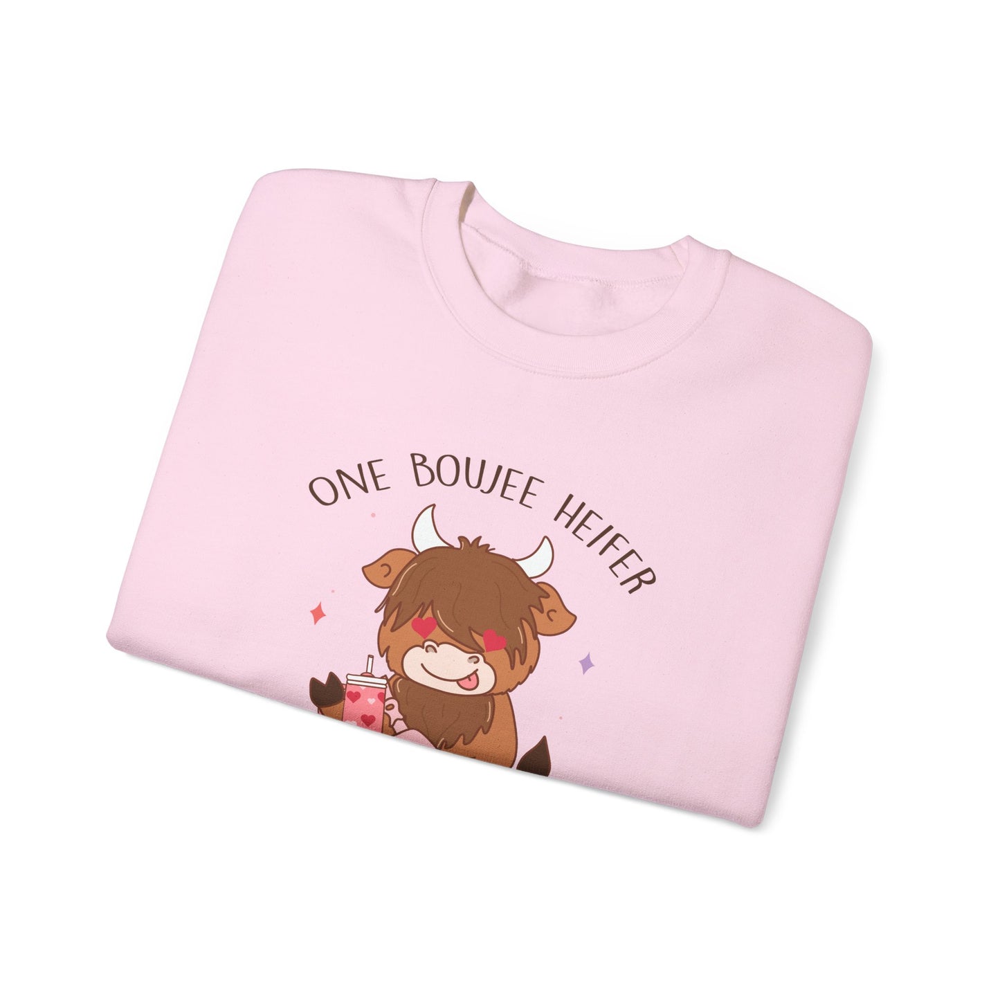 Valentine's Day Stanley One Bougee Heifer Funny, Crewneck Sweatshirt, 7 Colors Available