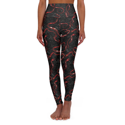 Black and Red Snake Swiftie High Waisted TEEN/ADULT Leggings