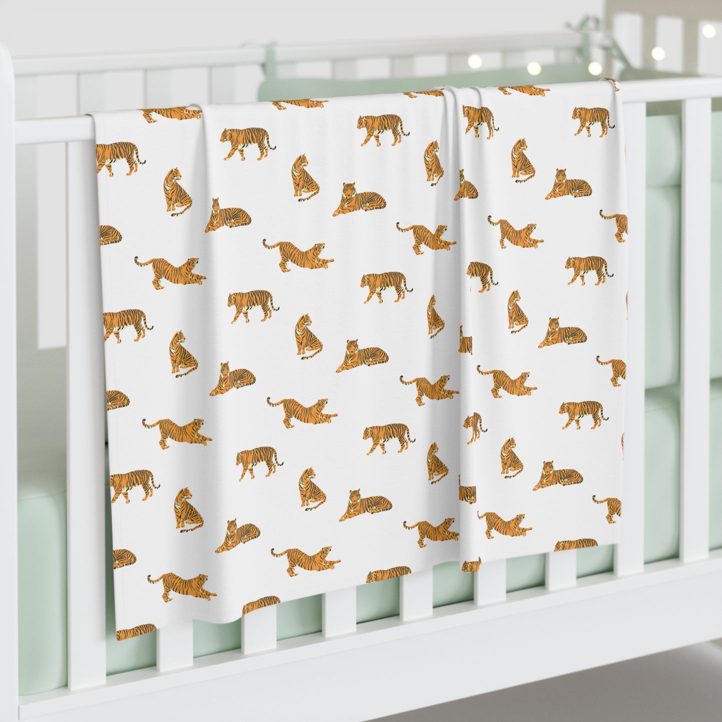 All Over Tiger Baby Swaddle Blanket