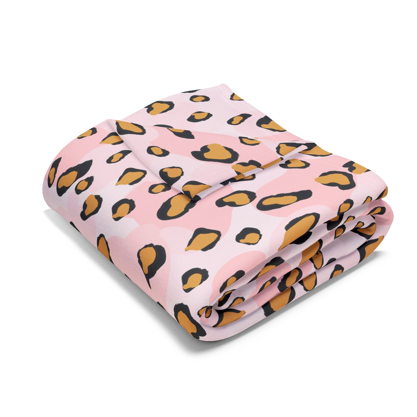 Pink Leopard Arctic Fleece Blanket