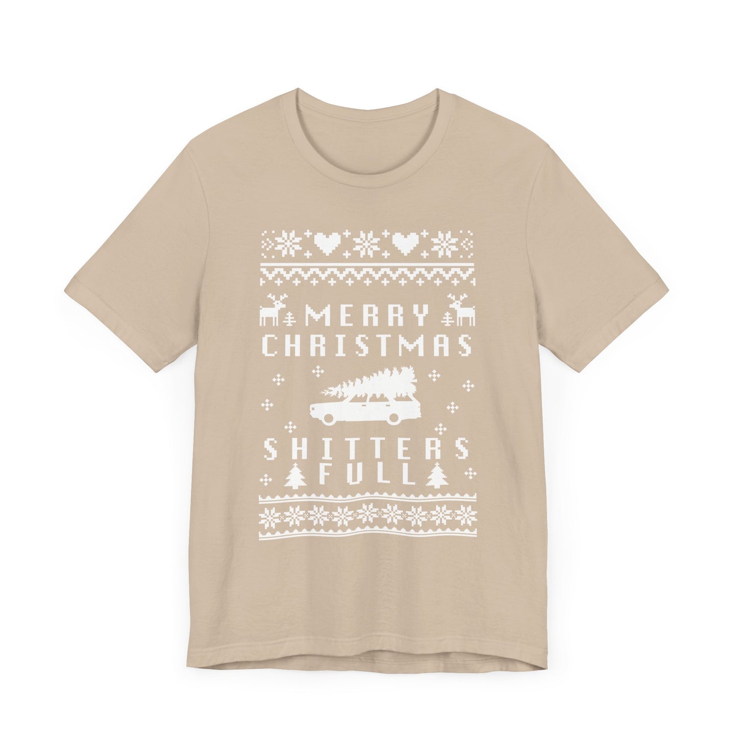 Merry Christmas Shitters Full Ugly Sweater Christmas Party Funny T-Shirt