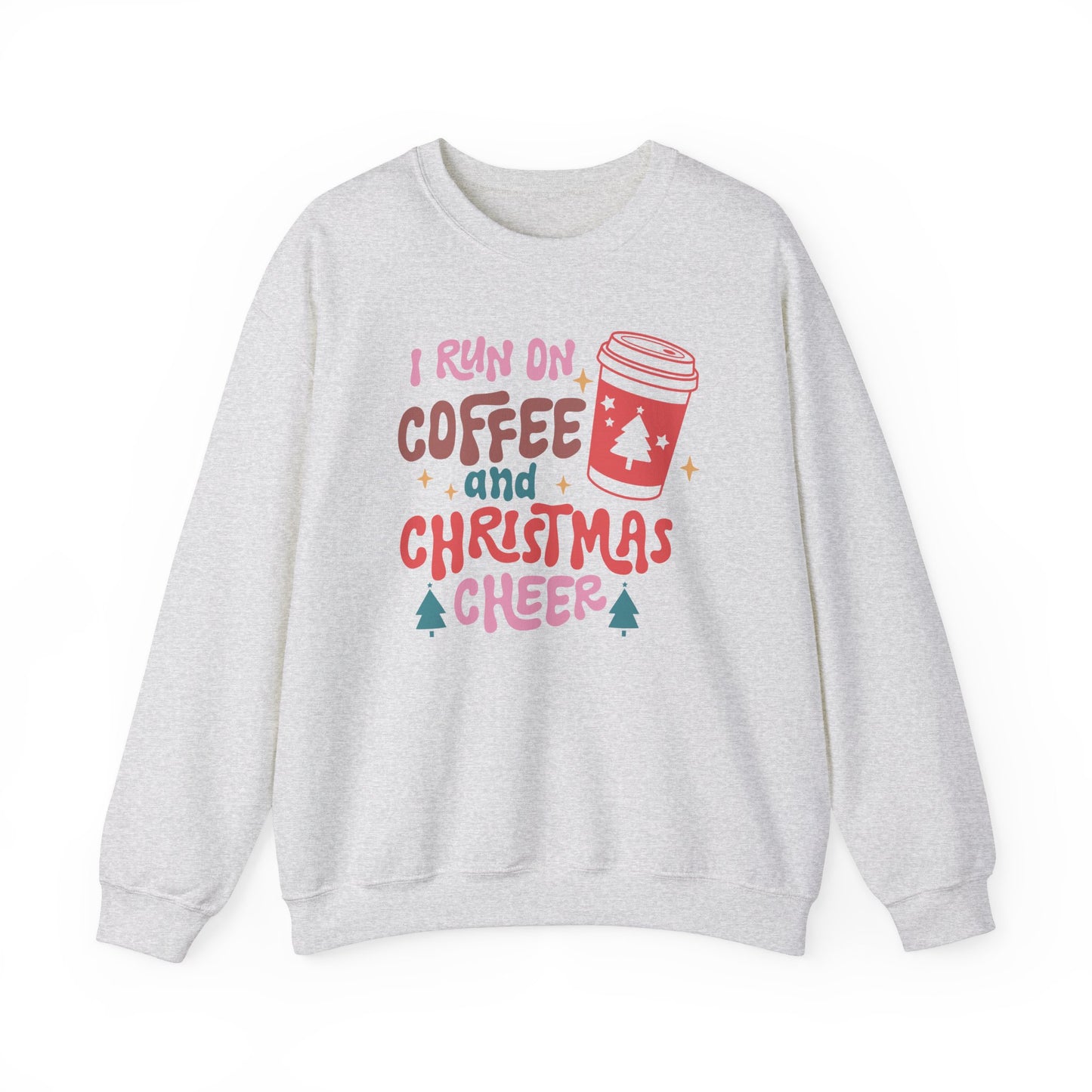 I run on Coffee and Christmas Cheer Unisex Heavy Blend™ Crewneck Sweatshirt