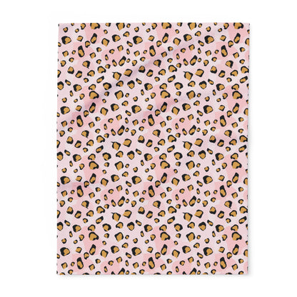 Pink Leopard Arctic Fleece Blanket