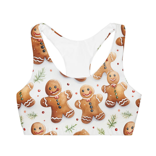 Gingerbread Girls' Double Lined Seamless Sports Bra