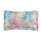 Pink & Blue Marble Pillow Sham, Design on Front and Cream Back, Please Select QTY 2 for a Pair