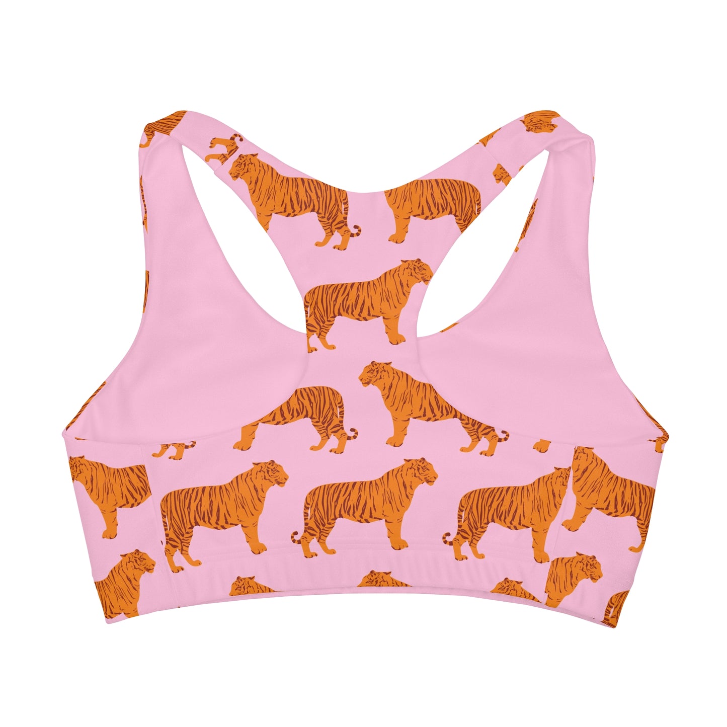 Clemson Inspired Tigers Pink Girls Sports Bra