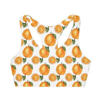 Oranges 1 Seamless Girls Sports Bra