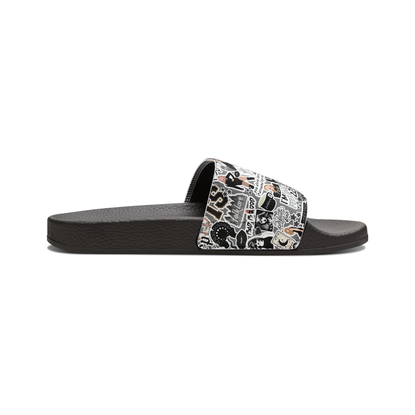 Youth Swiftie Black Strap Sandals