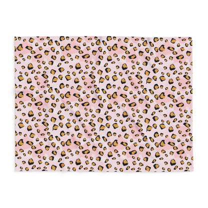 Pink Leopard Arctic Fleece Blanket