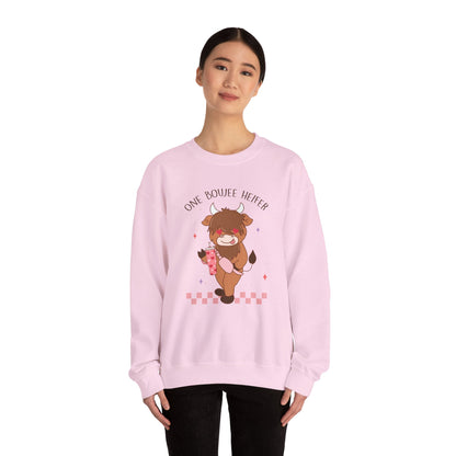 Valentine's Day Stanley One Bougee Heifer Funny, Crewneck Sweatshirt, 7 Colors Available