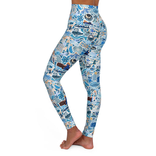 Blue Swiftie High Waisted Yoga Leggings