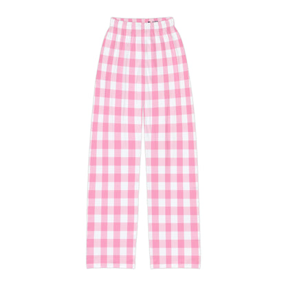 Pink Gingham Barbie Inspired Kids Pajama Pants