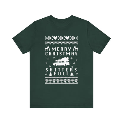 Merry Christmas Shitters Full Ugly Sweater Christmas Party Funny T-Shirt