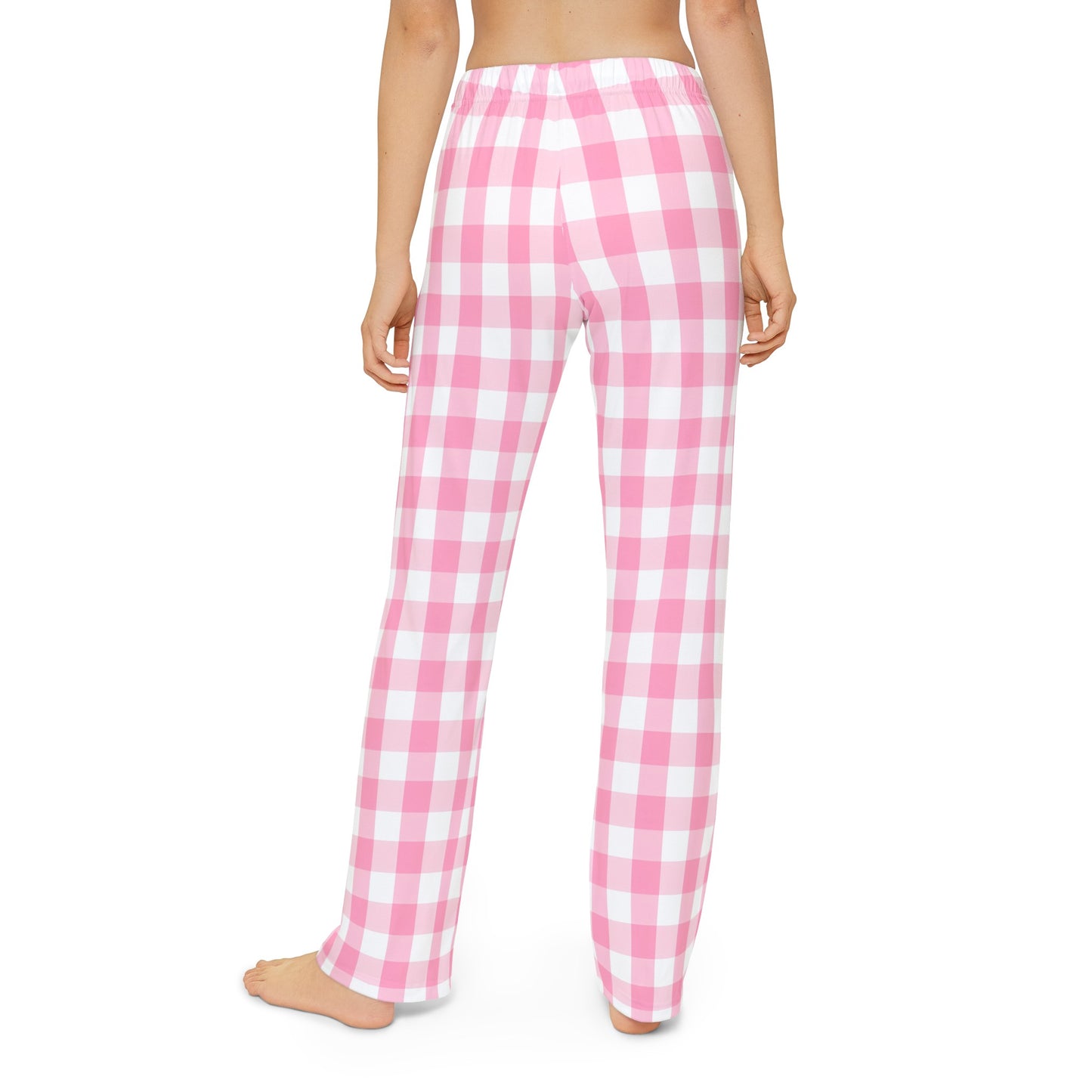 Pink Gingham Barbie Inspired Kids Pajama Pants