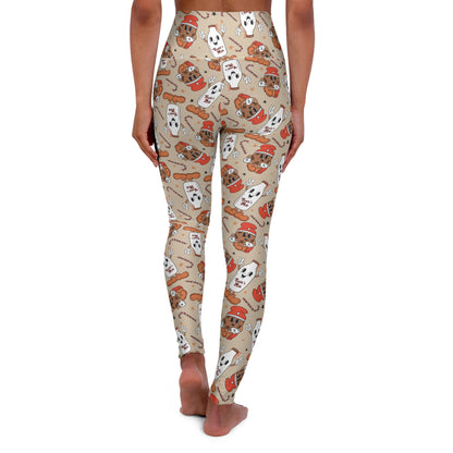 Milk & Cookies Tan High Waisted Women's Yoga Leggings