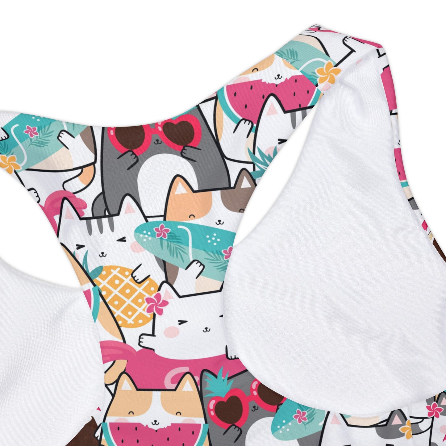 Cats, Watermelon, Flamingos Girls Two Piece Swimsuit