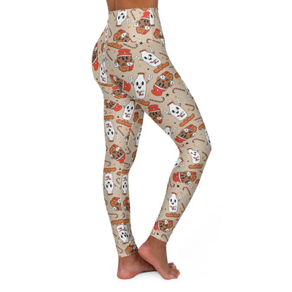 Milk & Cookies Tan High Waisted Women's Yoga Leggings