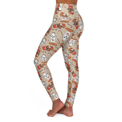 Milk & Cookies Tan High Waisted Women's Yoga Leggings